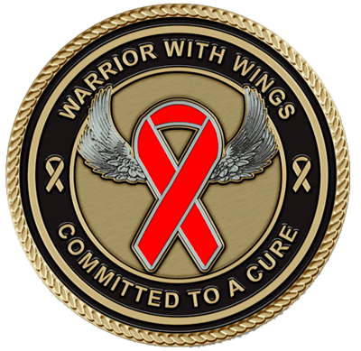 Warrior with Wings Heart Awareness Medallion