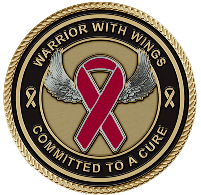 Warrior with Wings Myeloma Medallion