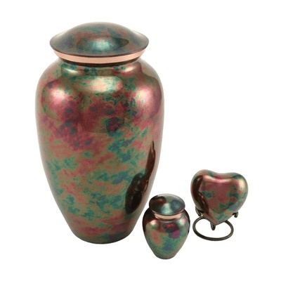 Watercolor Raku Cremation Urns