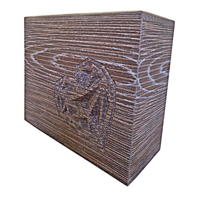Weeping Heart Wood Cremation Urn