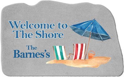 Welcome to The Shore Personalized Stone Rock II
