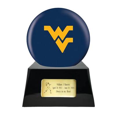 West Virginia Mountaineers Team Sphere Cremation Urn