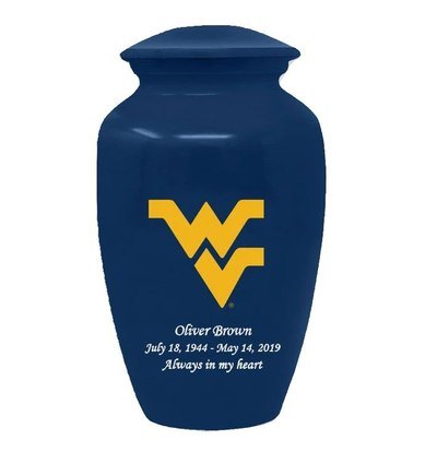 West Virginia University Mountaineers Cremation Urn
