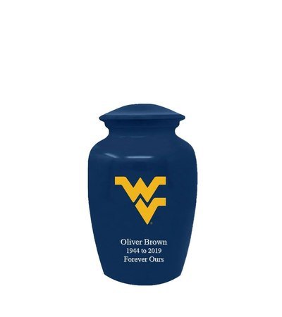 West Virginia University Mountaineers Keepsake Urn
