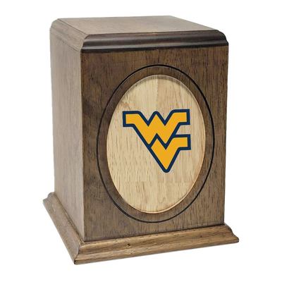 West Virginia University Mountaineers Wooden Urn
