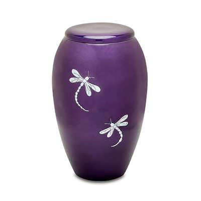 Whimsical Dragonfly Cremation Urn