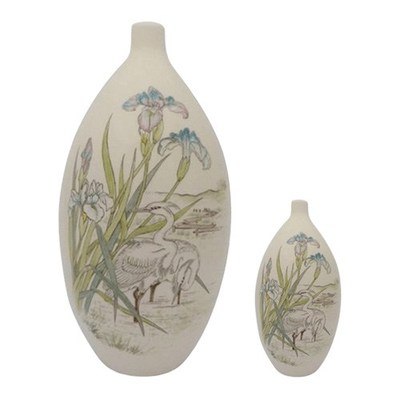 White Heron Ceramic Cremation Urns 