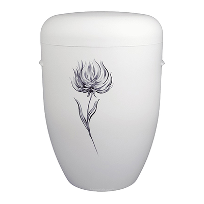 White Knapweeds Biodegradable Cremation Urn