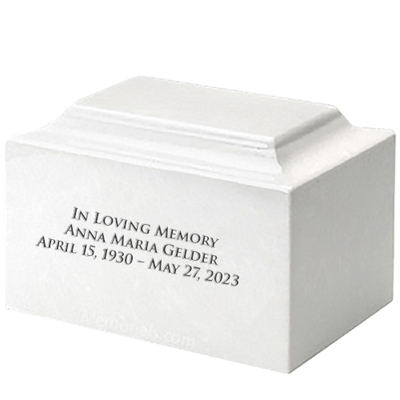 White Marble Cremation Urns
