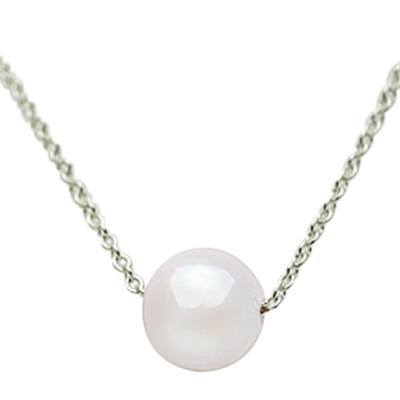 White Pearl Cremation Pendant