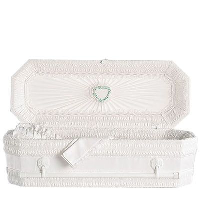White Ray Medium Child Casket