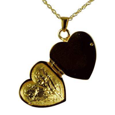 Wing Heart Locket Keepsake Pendant IV