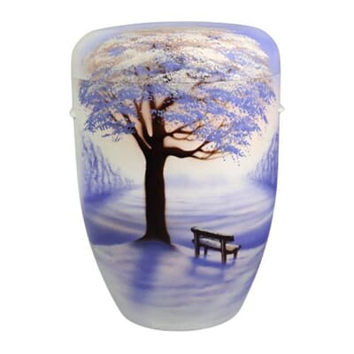 Winter Frost Biodegradable Cremation Urn