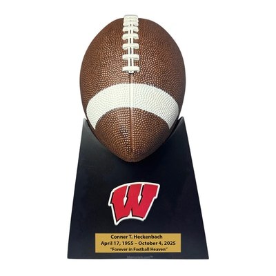 Wisconsin Badgers Football Cremation Urn