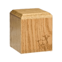 Precious Playful Lamb Infant Cremation Urn