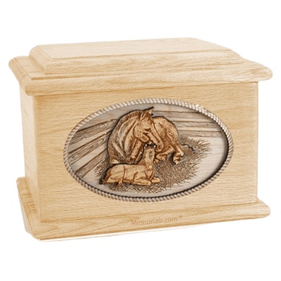 Daddys Love Maple Memory Chest Cremation Urn