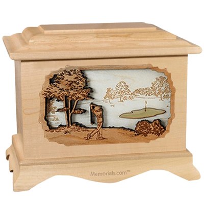 Golf Maple Cremation Urn