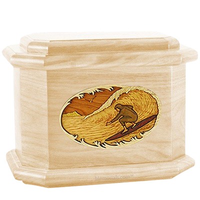 Surfer Maple Octagon Cremation Urn