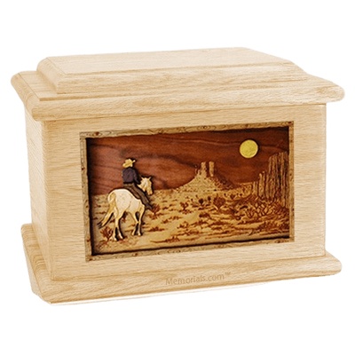 Horse Moon Maple Memory Chest Cremation Urn