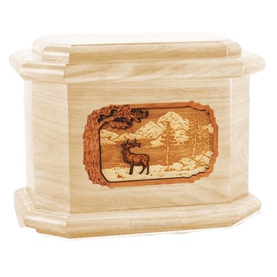 Elk Maple Octagon Cremation Urn