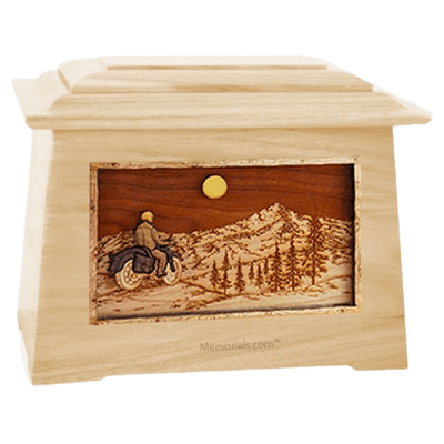 Motorcycle Mountains Maple Aristocrat Cremation Urn