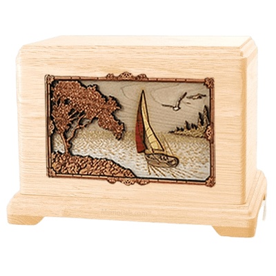 Sailboat Maple Hampton Cremation Urn