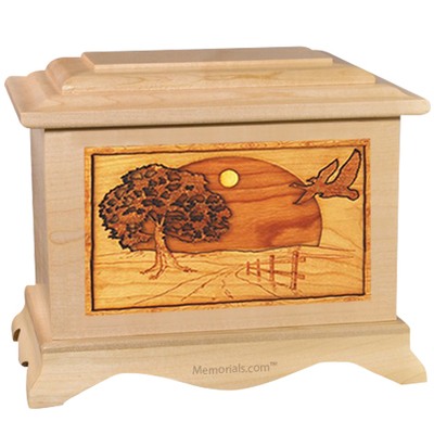 Geese Maple Cremation Urn