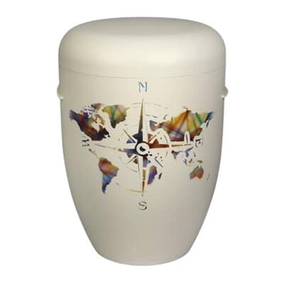 World Compass Biodegradable Cremation Urn