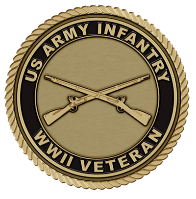WWII Army Infantry Veteran Medallion
