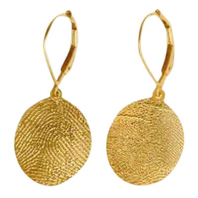 Earrings Print 14k Yellow Gold Keepsake