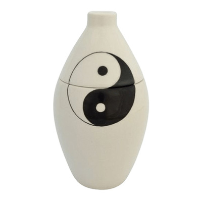 Yin Yang Ceramic Cremation Urn
