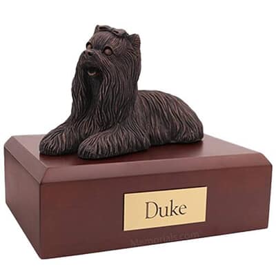 Yorkshire Terrier Bronze Dog Cremation Urns