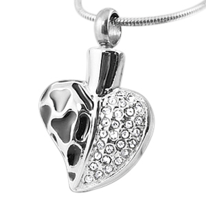 Elegant Heart Cremation Jewelry