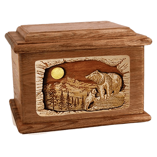 Country Haven Walnut Memory Chest Cremation Urn