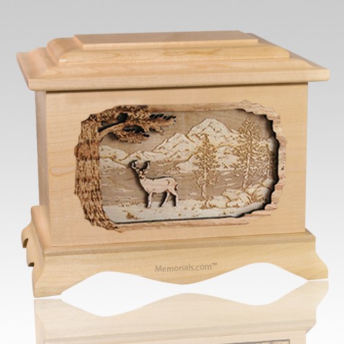 Deer Maple Cremation Urn