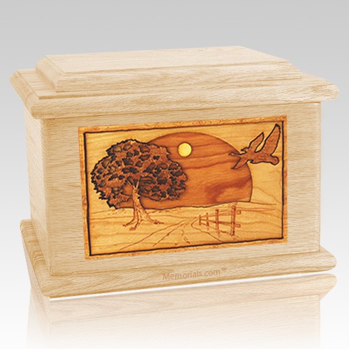 Geese Maple Memory Chest Cremation Urn
